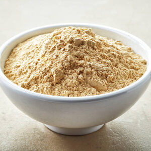 Bowl of healthy maca powder